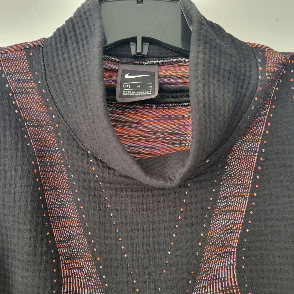 Nike Sportswear Tech Knit Funnel Neck Sweatshirt Black Multi‎ Color 597532-010 M